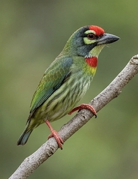 Coppersmith Barbet at Blackberry Hills