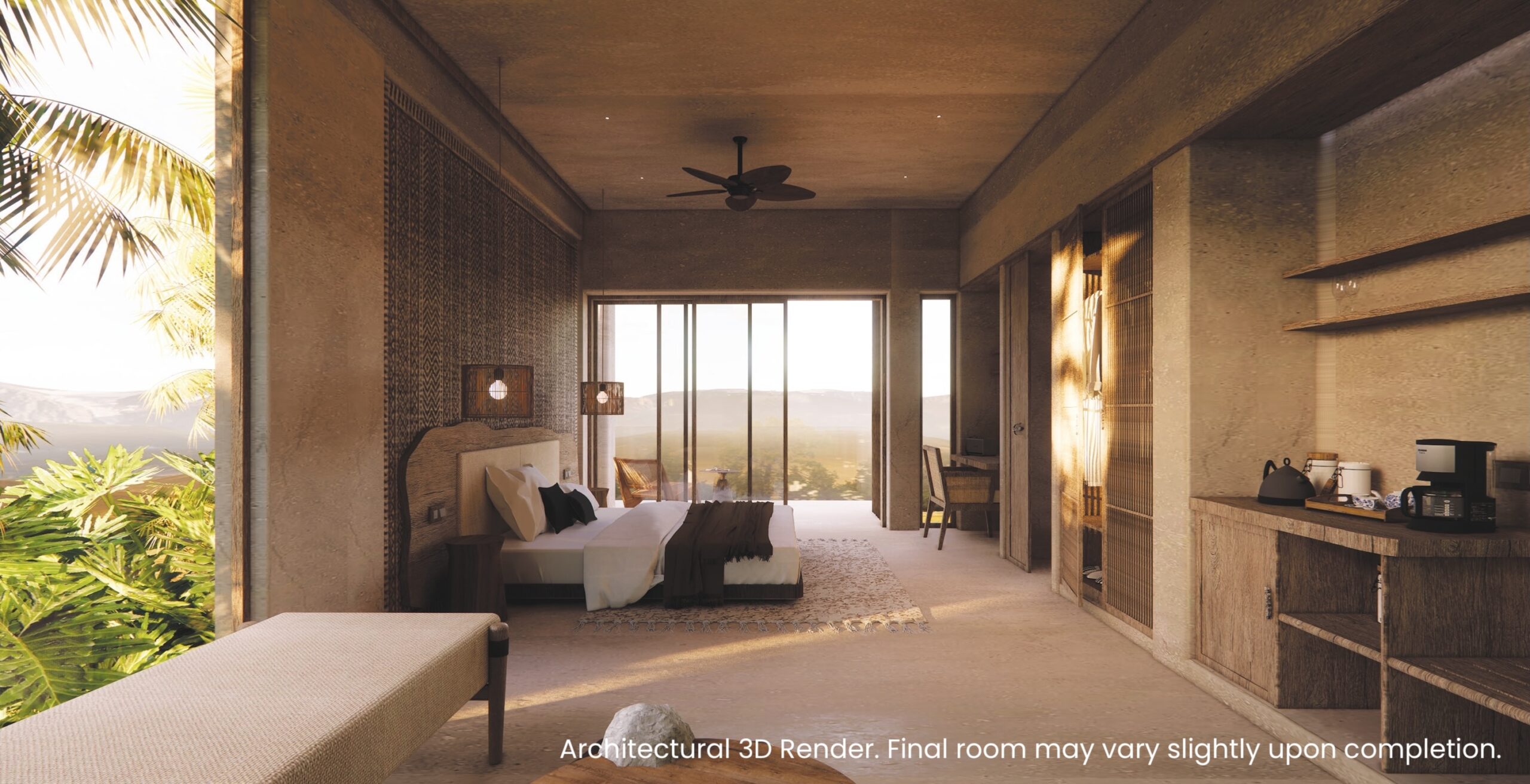 Architectural 3D render of Grand Valley Bungalow at Blackberry Hills Munnar