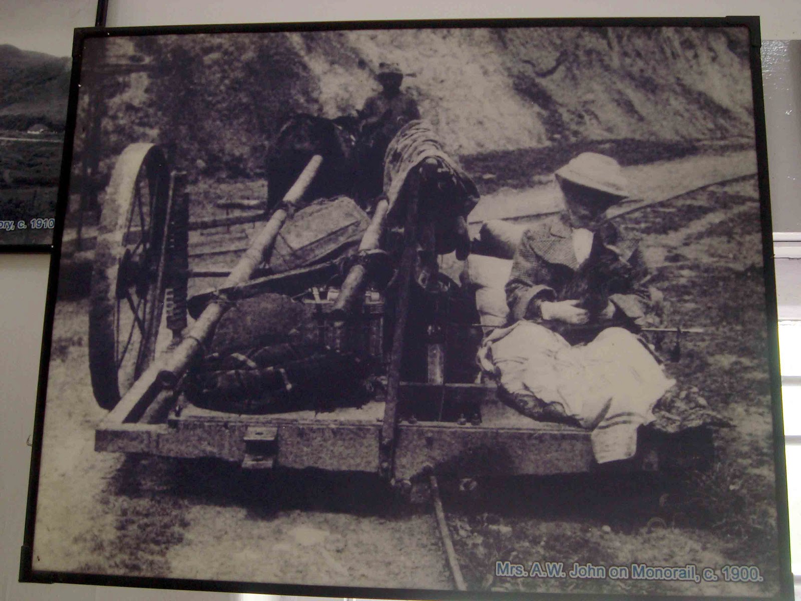 Historic Kundala Valley monorail in the Munnar hills circa 1902 to 1908