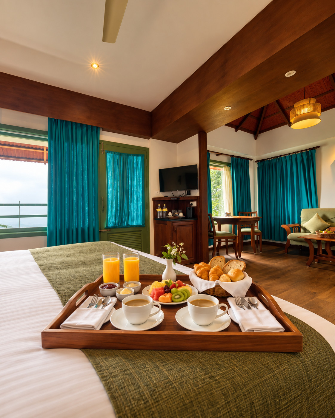 Valley View Jacuzzi Retreat at Blackberry Hills Munnar